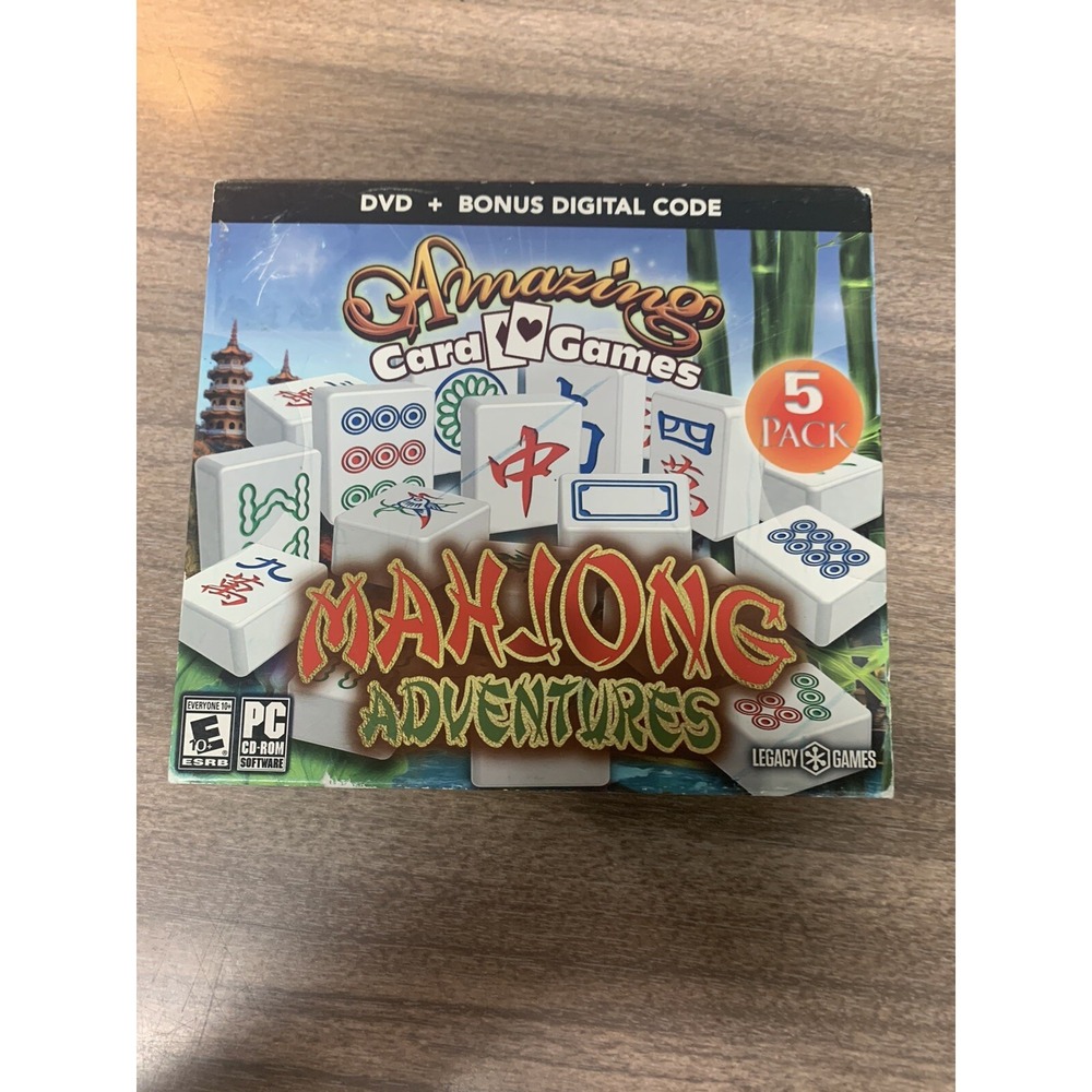 Amazing Card Games: Mahjong Adventures - 5 Pack - PC - NEW